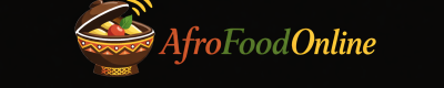 AfroFoodOnline logo with vibrant pot design